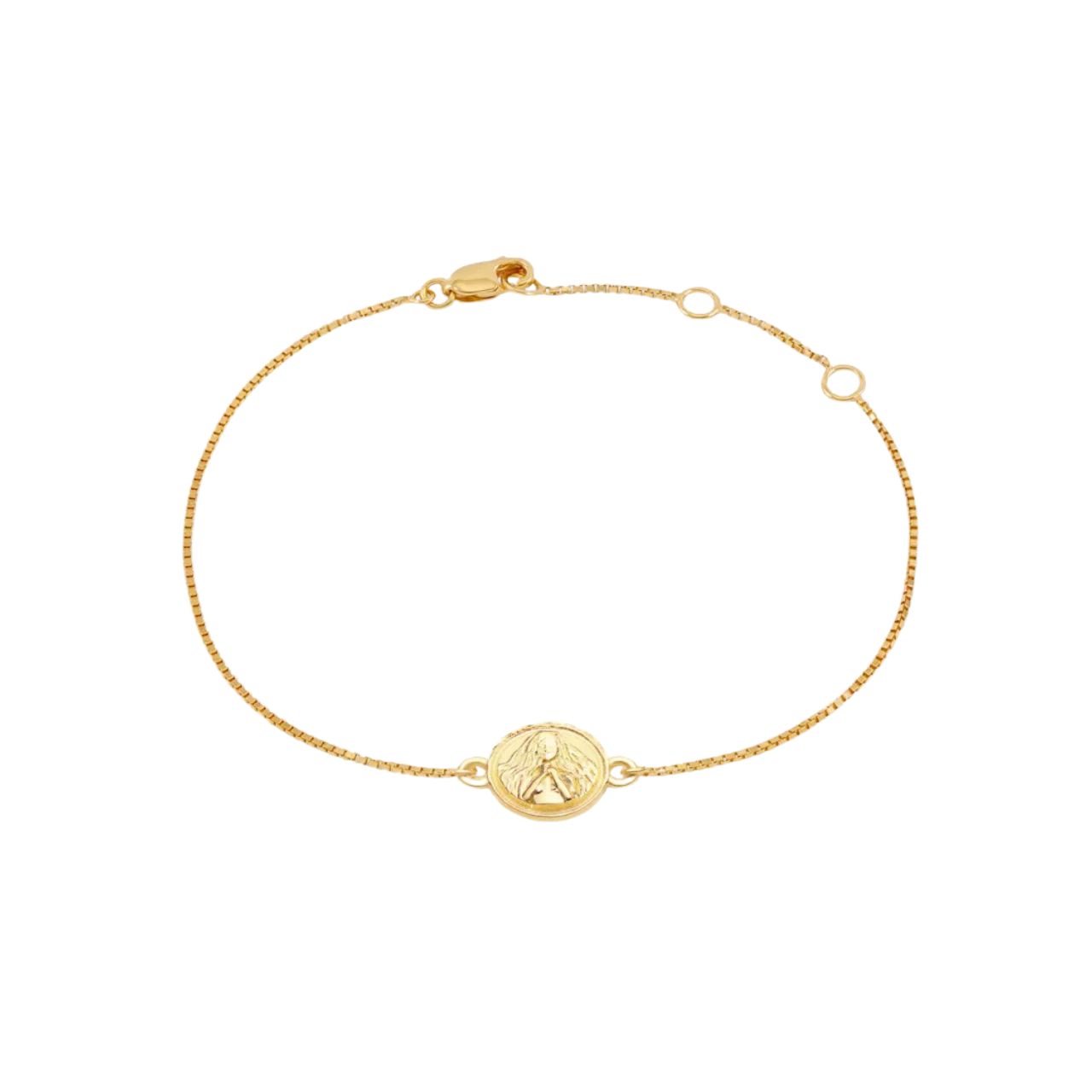 Gold Leo Zodiac Bracelet - Rachel Jackson - Silverado Jewellery