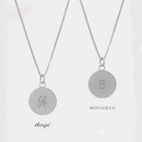 Silver engraved Zodiac necklace - Rachel Jackson - Silverado Jewelllery