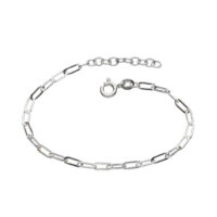 Silver Paper clip chain bracelet - Kit heath - Silverado Jewellery