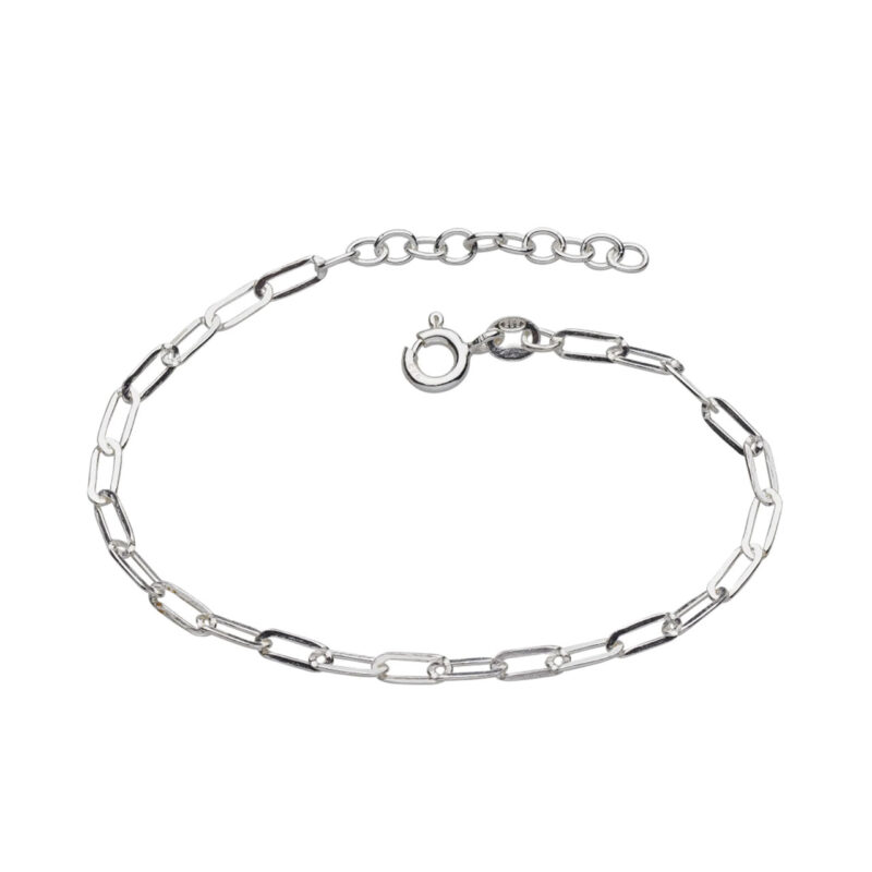 Silver Paper clip chain bracelet - Kit heath - Silverado Jewellery