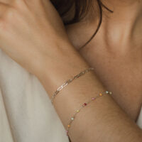 Silver Paper clip chain bracelet - Kit heath - Silverado Jewellery