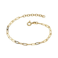 Gold Paper clip chain bracelet - Kit heath - Silverado Jewellery