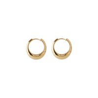 Gold Globe Huggie Hoop Earrings - Silverado Jewellery