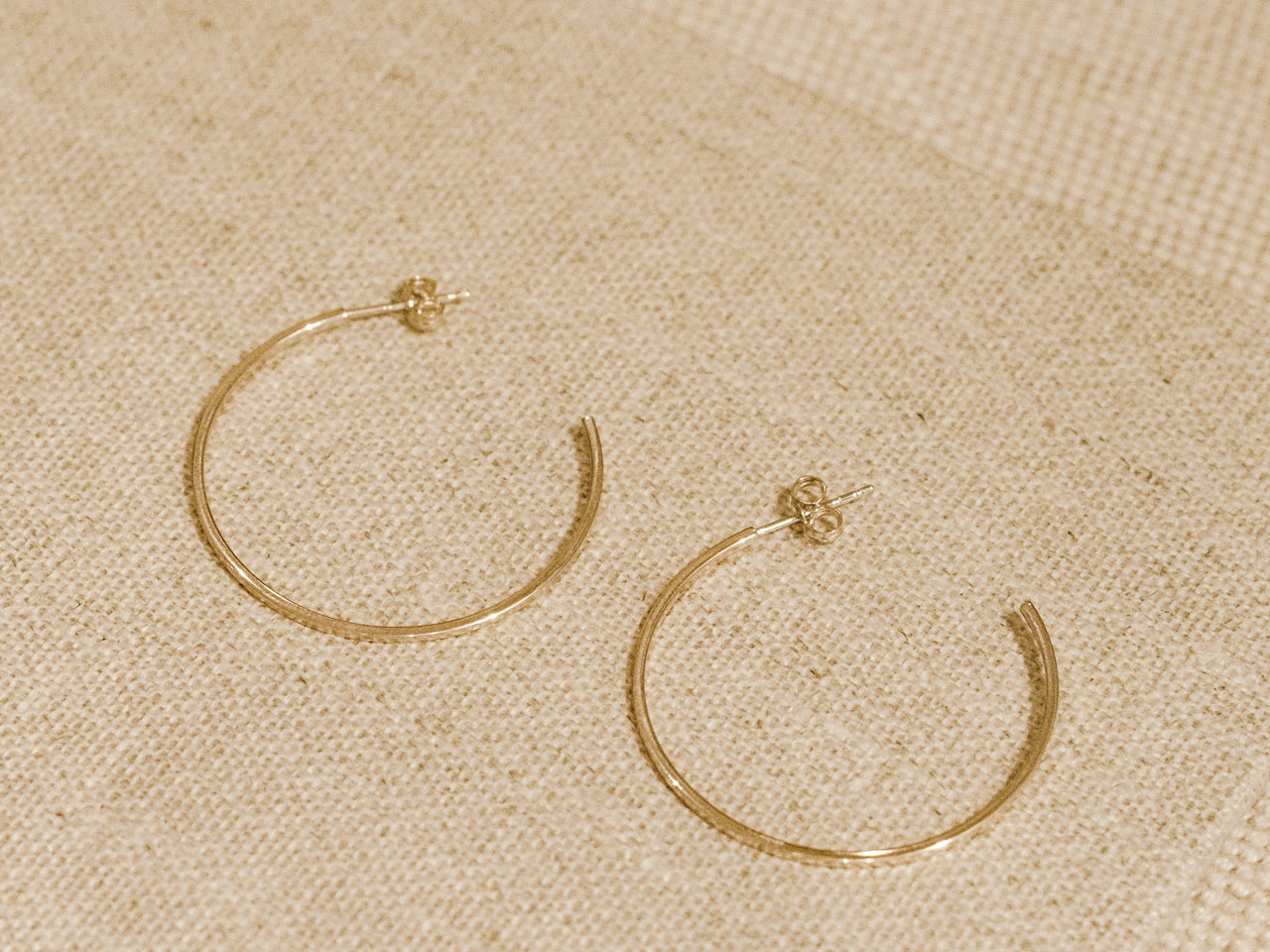 Dainty T-bar Huggie Hoops - Silverado Jewellery