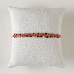 Pink mixed bead woven bracelet - Amie - Silverado Jewellery