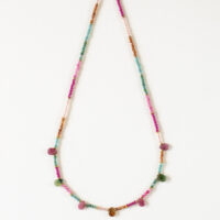 Colourful Tourmaline Peardrop Necklace - Aime - Silverado Jewellery