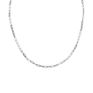 Dainty Silver Paperclip Necklace - Silverado Jewellery