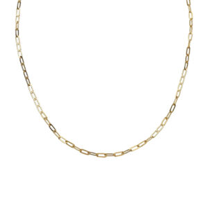 Dainty Gold Paperclip Necklace - Silverado Jewellery
