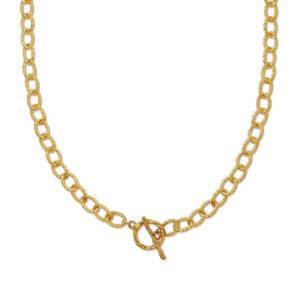 Gold Rope T-bar Necklace - Orelia London - Silverado Jewellery