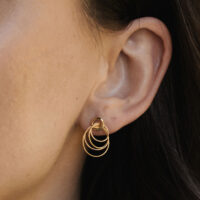 Hoop cluster ring earrings - Vurchoo - Silverado Jewellery