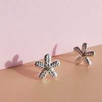 Silver flower petal stud earrings - vurchoo - Silverado Jewellery