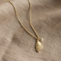 Conch Shell and Pearl Necklace - Pure By Nat - Silverado Jewellery