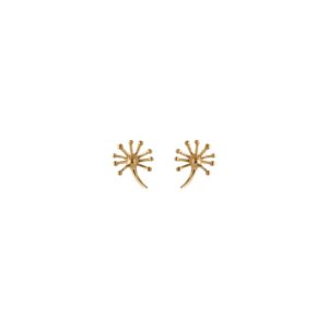 Gold Dandelion Stud Earring - Pernille Corydon - Silverado Jewellery