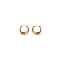 Gold Mini Globe Huggie Hoops - Pernille Corydon