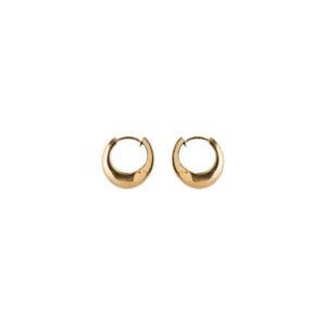 Gold Mini Globe Huggie Hoops - Pernille Corydon