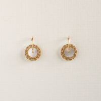 Mother of pearl disc earrings - Amie - Shop Silverado