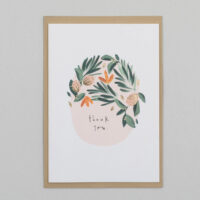 Thank you Floral Card - Katie Housley - Silverado Jewellery