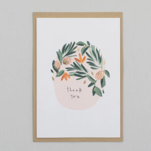 Thank you Floral Card - Katie Housley - Silverado Jewellery