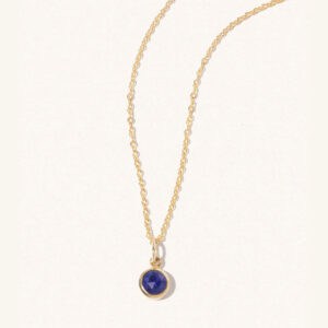 September Birthstone Necklace - Lapis Lazuli - Silverado Jewellery