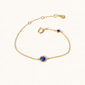 September Birthstone Bracelet - Lapis Lazuli - Silverado Jewellery