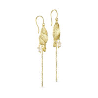 Gold Conch Shell Drop Earring - Pure By Nat - Silverado Jewellery