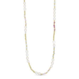 Colourful Bead And Pearl Necklace - Pure By Nat - Silverado Jewellery