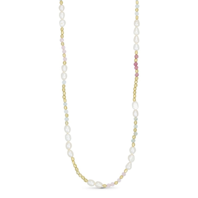 Colourful Bead And Pearl Necklace - Pure By Nat - Silverado Jewellery