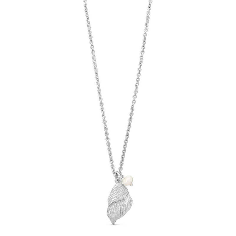 Silver Conch Shell and Pearl Necklace - Pure By Nat - Silverado Jewellery