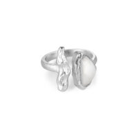 Silver Pearl Adjustable Ring - Pure By Nat - Silverado Jewellery