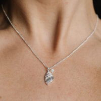 Conch Shell and Pearl Necklace - Pure By Nat - Silverado Jewellery