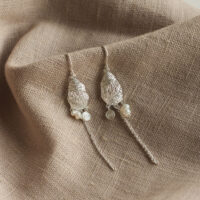 Conch Shell and Pearl Drop Earring - Pure By Nat - Silverado Jewellery