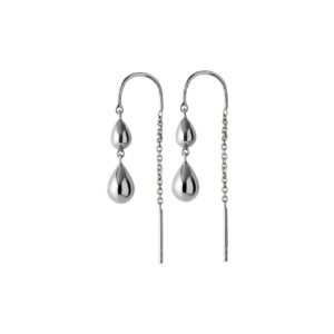 Silver Rain Chain earrings - Pernille Corydon - Silverado Jewellery