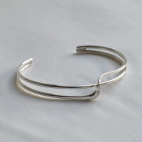 Silver Wave bangle - Silverado Jewellery