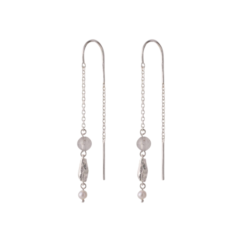 Silver Soft Sky Earchains - Pernille Corydon - Shop Silverado