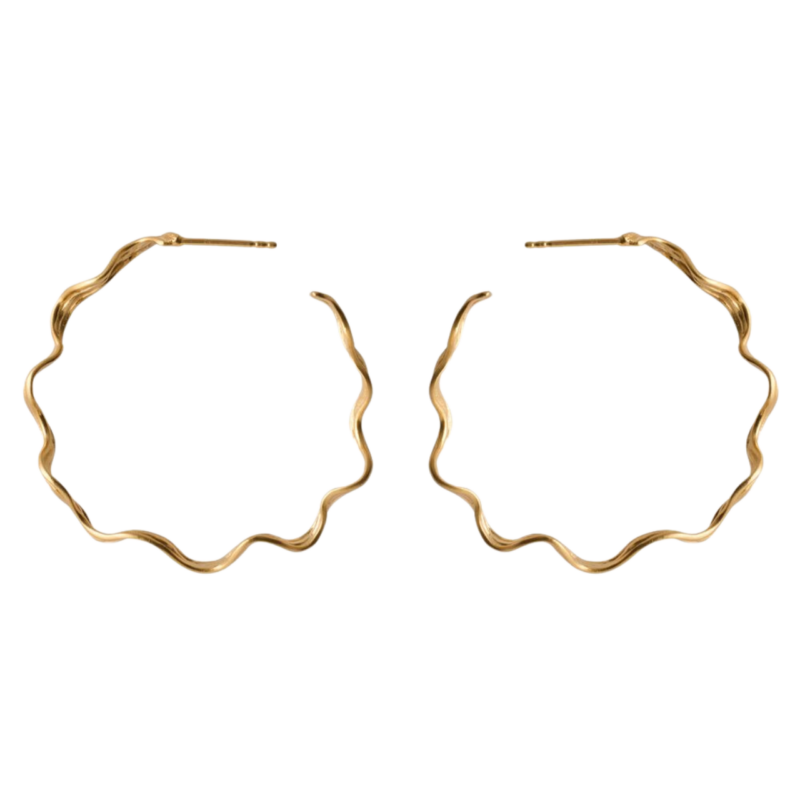 Large Hellir Hoop Earrings - Pernille Corydon - Shop Silverado