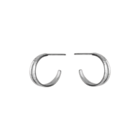 Silver Poetry Hoop Earrings - Pernille Corydon - Shop Silverado