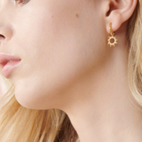 Eternal Sun Mini Huggie Hoop Earrings - Rachel Jackson - Shop Silverado