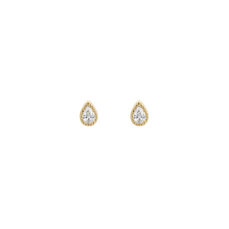 Sparkle teardrop stud earrings - Silverado classics - Shop Silverado