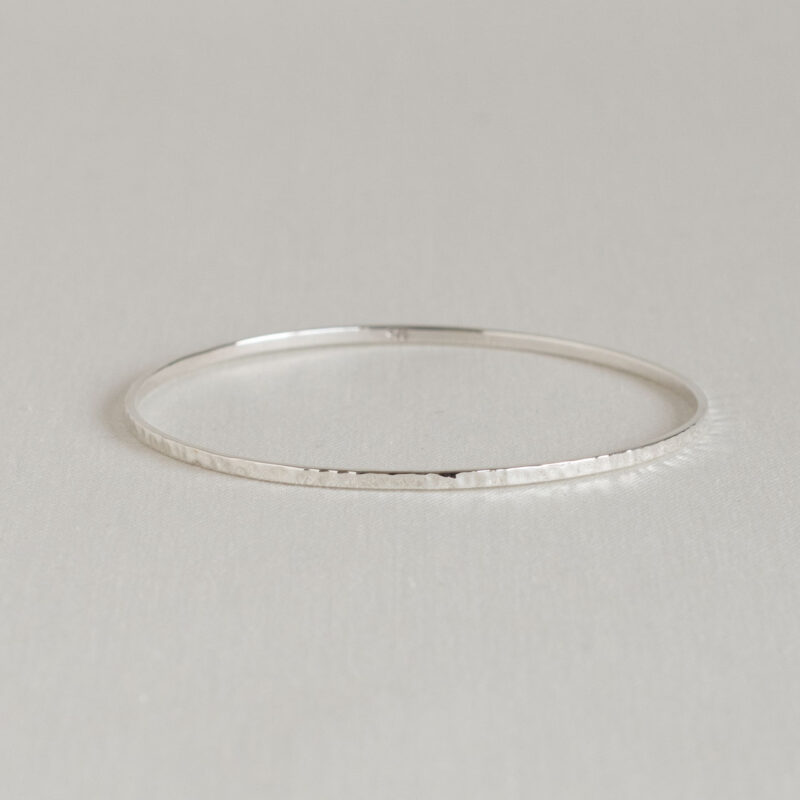 Fine silver Hammered bangle - Silverado Classics - Shop Silverado