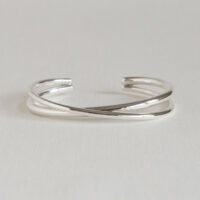 Silver double crossover bangle - Silverado Classics - Shop Silverado