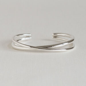 Silver double crossover bangle - Silverado Classics - Shop Silverado