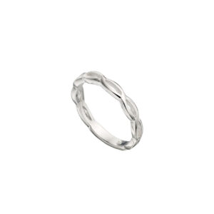 Sterling Silver Twist Pattern Ring - Silverado Jewellery