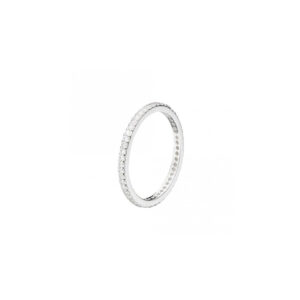 Silver Diamante stacking Ring - Silverado Jewellery