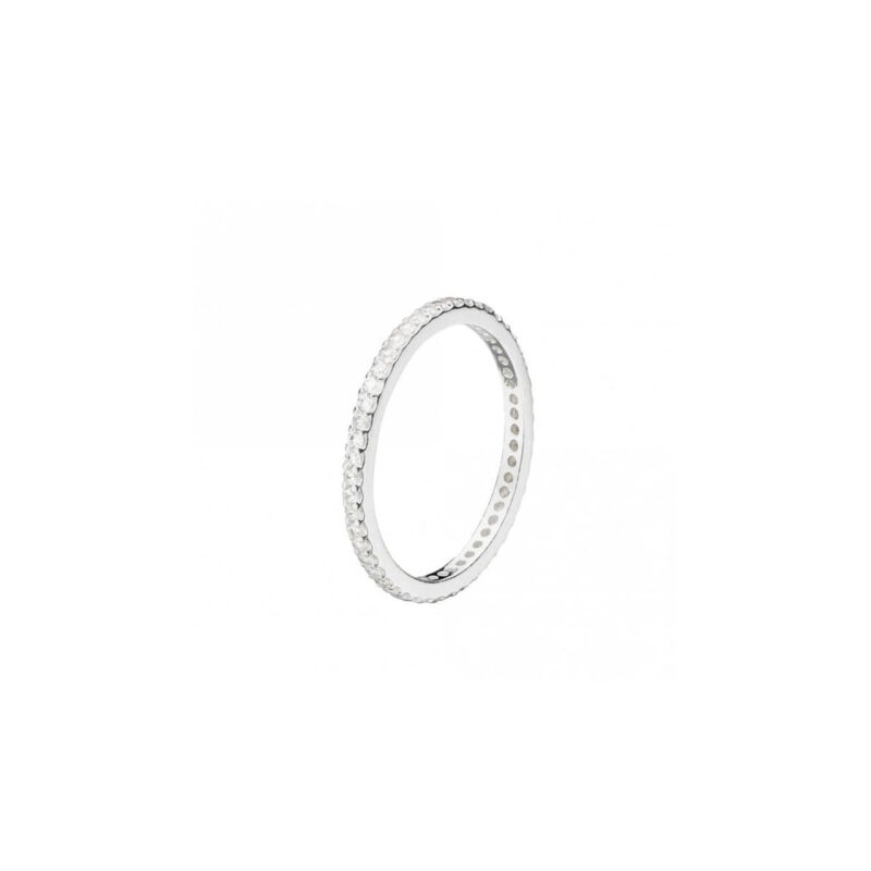 Silver Diamante stacking Ring - Silverado Jewellery