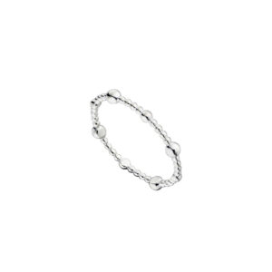 Silver bead and ball ring - silverado jewellery