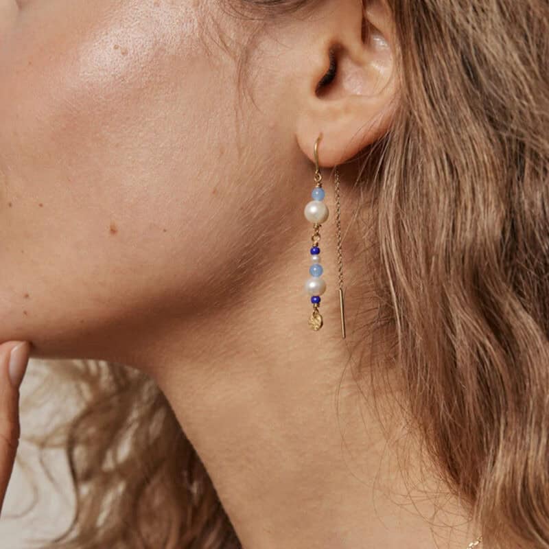 Sofia Marine Earrings - Enamel - Silverado Jewellery