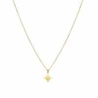 Gold Stellar Star Necklace - One & Eight - Silverado Jewellery