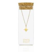 Gold Stellar Star Necklace - One & Eight - Silverado Jewellery