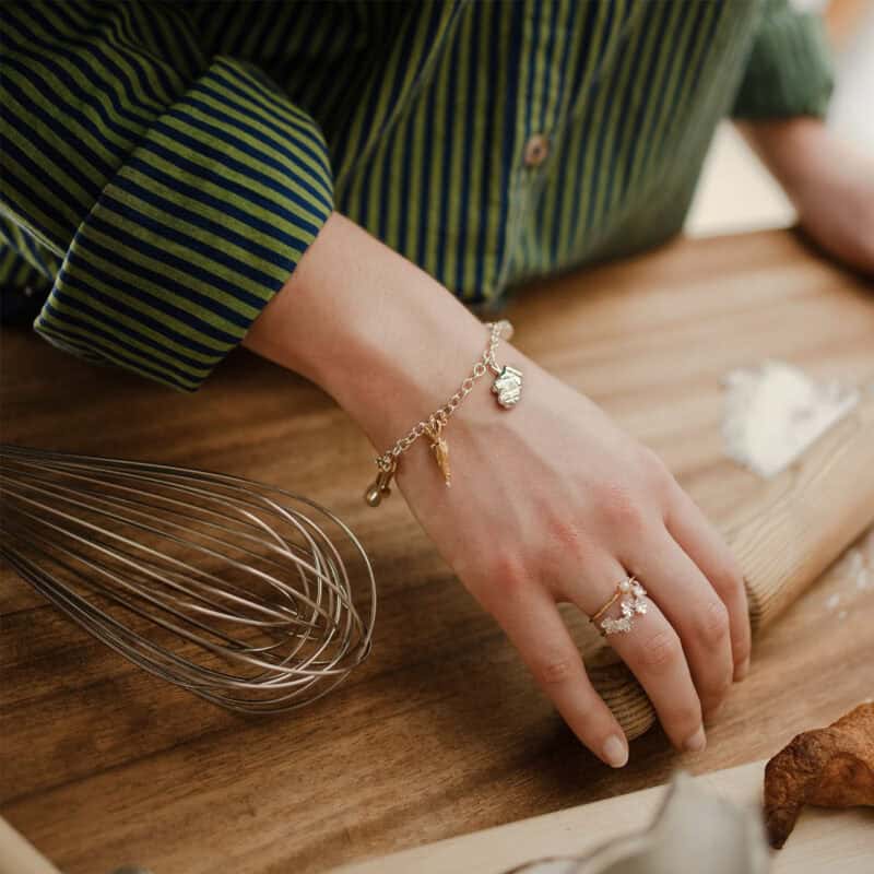 Baking Charm Bracelet - Alex Monroe - Silverado Jewellery