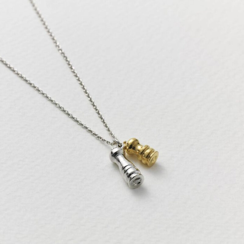 Salt and pepper mill charm necklace - Alex Monroe - Shop Silverado